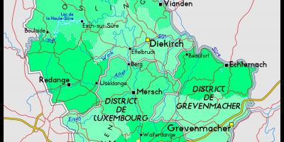 Luxembourg peta lokasi