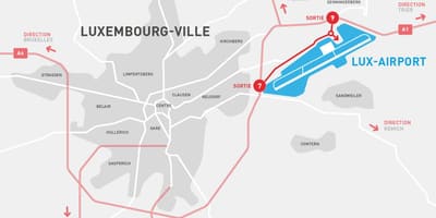 Peta dari Luxembourg